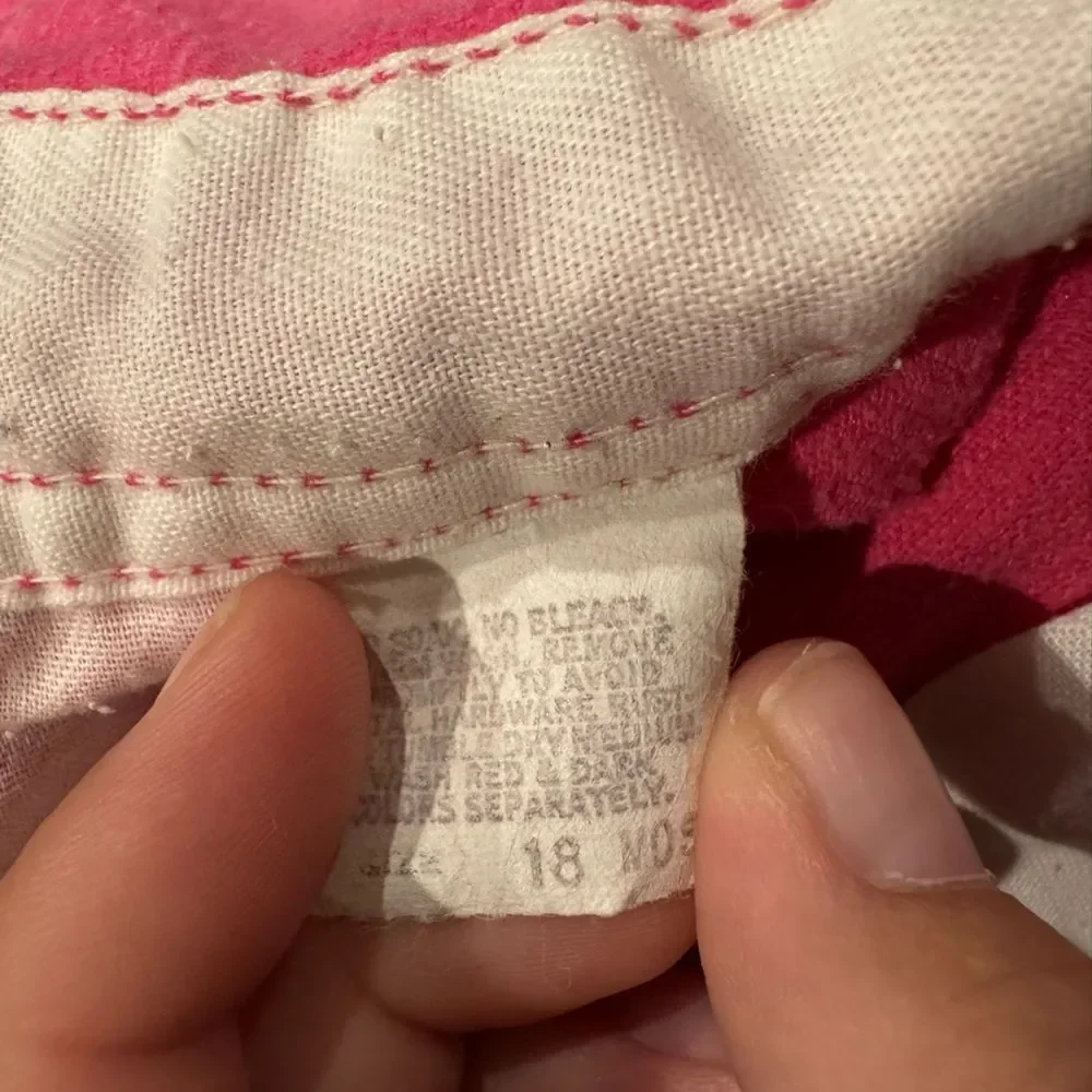 Oshkosh B’Gosh Pink Vintage 90’s Overalls Baby Girl 18 Months